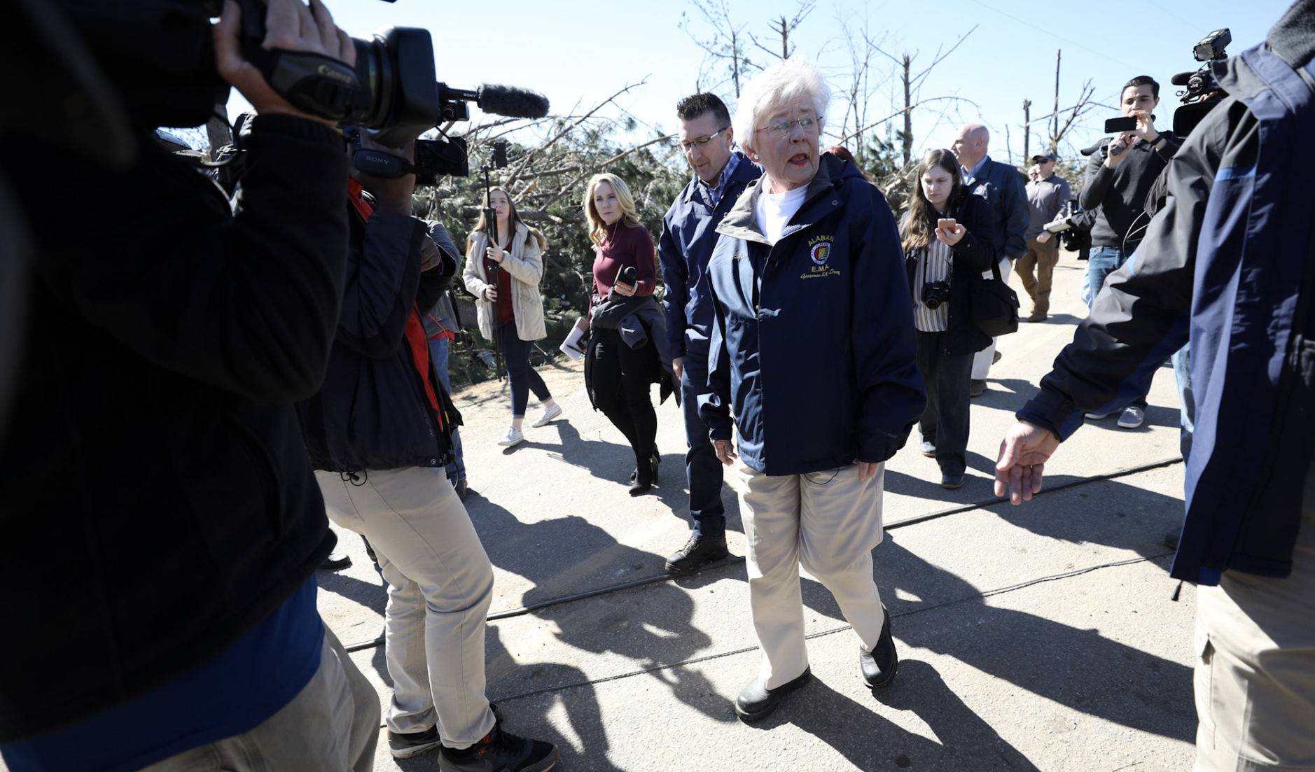 Gov. Kay Ivey tours tornado damage in Beauregard
